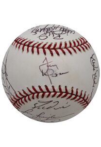 2004 St. Louis Cardinals High Grade Team-Signed OWS Baseball