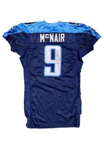 2004 Steve McNair Tennessee Titans Game-Issued & Signed Jersey