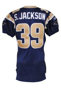 2004 Steven Jackson Rookie St. Louis Rams Game-Used Home Jersey