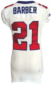 2004 Tiki Barber New York Giants Game-Used Road Jersey