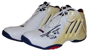 2004 Tim Duncan USA Basketball Olympics Game-Used & Autographed Sneakers