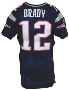 2004 Tom Brady New England Patriots Game-Used Home Jersey