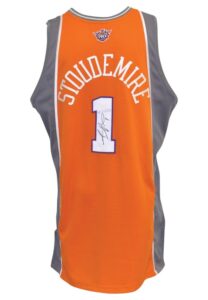 2005-06 Amare Stoudemire Phoenix Suns Game-Used & Autographed Road Jersey