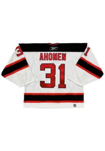 2005-06 Ari Ahonen NJ Devils Game-Used Jersey