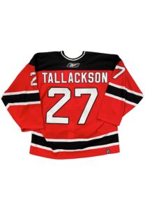 2005-06 Barry Tallackson NJ Devils Game-Used Jersey