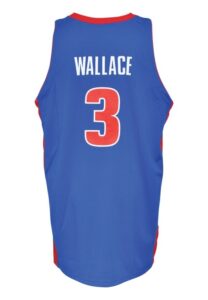 2005-06 Ben Wallace Detroit Pistons Game-Used Road Jersey (Defensive Player of the Year Season)