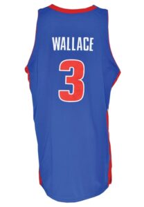 2005-06 Ben Wallace Detroit Pistons Game-Used Road Jersey 