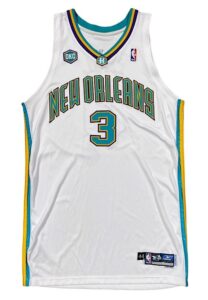 2005-06 Chris Paul New Orleans/OKC Hornets Rookie Game-Used Home Jersey