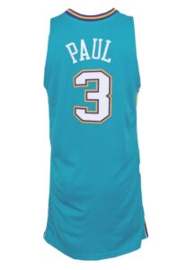 2005-06 Chris Paul Rookie New Orleans/OKC Hornets Game-Used Road Jersey 