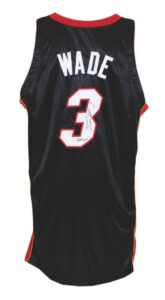 2005-06 Dwyane Wade Miami Heat Game-Used & Autographed Road Jersey