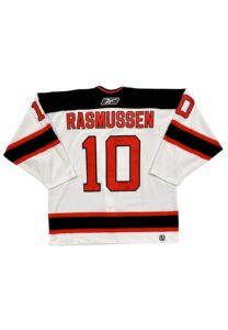 2005-06 Erik Rasmussen NJ Devils Playoffs Game-Used & Signed Jersey