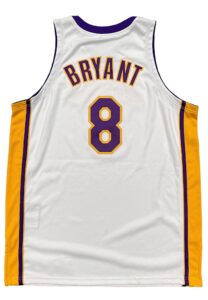 2005-06 Kobe Bryant Los Angeles Lakers Game-Used Sunday White Alternate Jersey