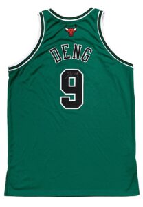 2005-06 Luol Deng Chicago Bulls Game-Issued & Signed St. Patrick’s Day Jersey