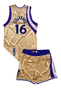 2005-06 Peja Stojakovic Sacramento Kings Game-Used Alternate Uniform