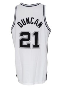 2005-06 Tim Duncan San Antonio Spurs Game-Used Home Jersey