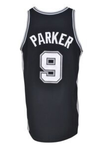 2005-06 Tony Parker San Antonio Spurs Game-Used Road Jersey 