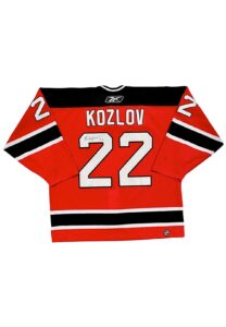 2005-06 Viktor Kozlov NJ Devils Game-Used & Signed Jersey