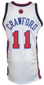 2005-2006 Jamal Crawford New York Knicks Game-Used Home Jersey Autographed by the 2005-06 New York Knicks