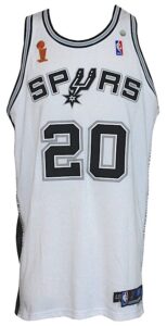 2005-2006 Manu Ginobili San Antonio Spurs NBA Finals Game-Used & Autographed Home Jersey