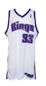 2005-2006 Ron Artest Sacramento Kings Game-Used Home Jersey