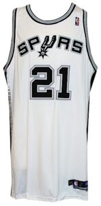 2005-2006 Tim Duncan San Antonio Spurs Game-Used Home Jersey