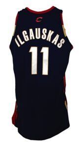 2005-2006 Zydrunas Ilgauskas Cleveland Cavaliers Game-Used & Autographed Road Alternate Jersey