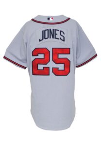 2005 Andruw Jones Atlanta Braves Game-Used & Autographed Road Jersey