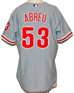 2005 Bobby Abreu Philadelphia Phillies Game-Used Road Jersey