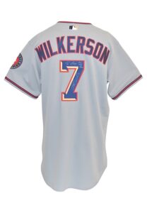 2005 Brad Wilkerson Washington Nationals Game-Used & Autographed Road Jersey