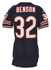 2005 Cedric Benson Chicago Bears Game-Used Home Uniform