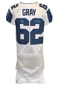 2005 Chris Gray Seattle Seahawks Game-Used & Autographed Road Jersey