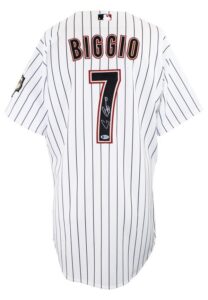 2005 Craig Biggio Houston Astros Game-Used & Autographed Home Jersey