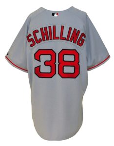 2005 Curt Schilling Boston Red Sox Game-Used Road Jersey