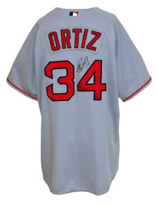 2005 David Ortiz Boston Red Sox Game-Used & Autographed Road Jersey