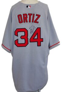 2005 David Ortiz Boston Red Sox Game-Used & Autographed Road Jersey