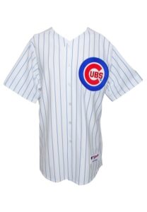 2005 Dusty Baker Chicago Cubs Managers Worn & Autographed Home Jersey