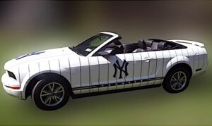 2005 Ford Mustang New York Yankees Limited Edition Factory Home “Pinstripe” Convertible