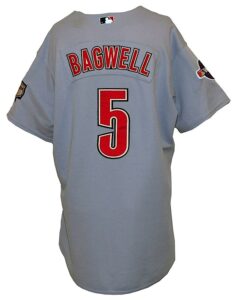 2005 Jeff Bagwell Houston Astros World Series Game-Used Road Jersey