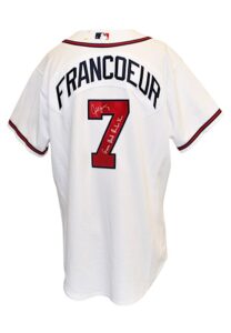 2005 Jeff Francoeur Atlanta Braves Game-Used & Autographed Rookie Home Jersey