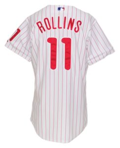 2005 Jimmy Rollins Philadelphia Phillies Game-Used Home Jersey