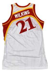 2005 Josh Smith NBA Dunk Contest Used Dominique Wilkins Atlanta Hawks Jersey Signed By Wilkins & Smith