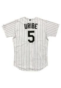 2005 Juan Uribe Chicago White Sox Game-Used & Signed Home Jersey