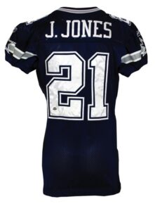 2005 Julius Jones Dallas Cowboys Game-Used Road Jersey