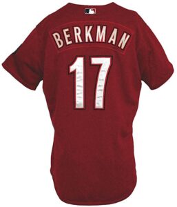 2005 Lance Berkman Houston Astros Game-Used Alternate Jersey