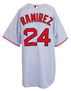 2005 Manny Ramirez Boston Red Sox Game-Used & Autographed Road Jersey