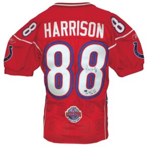 2005 Marvin Harrison AFC Game-Used & Autographed Pro Bowl Jersey