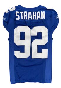 2005 Michael Strahan NY Giants Game-Used Home Jersey