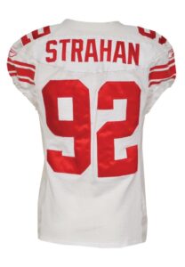 2005 Michael Strahan NY Giants Game-Used Road Jersey