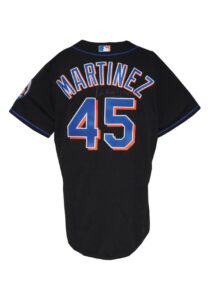 2005 Pedro Martinez New York Mets Game-Used & Autographed Black Alternate Jersey