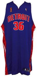 2005 Rasheed Wallace Detroit Pistons Game-Used NBA Finals Road Jersey & Shooting Shirts